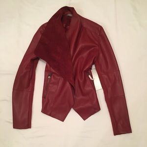 Red leather  jacket